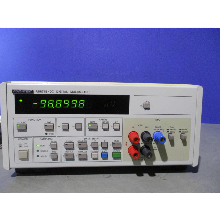 中古 ADVANTEST DIGITAL MULTIMETER R6871E-DC 通電OK (PAWR60410A005 ...