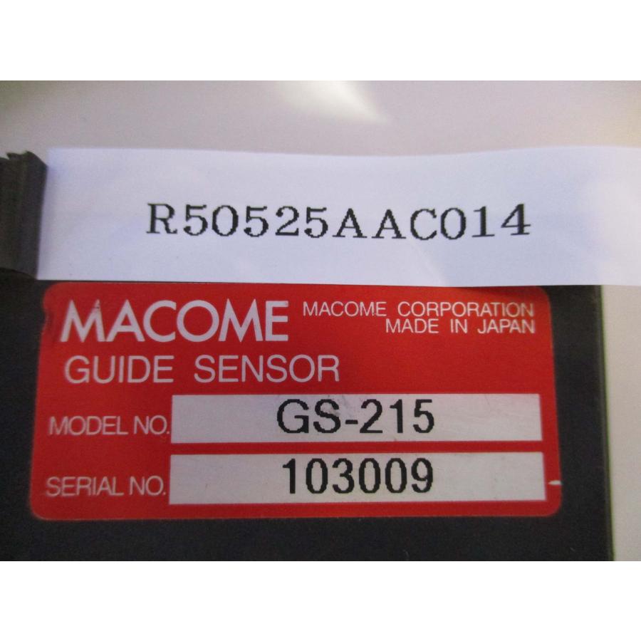 中古 MACOME GUIDE SENSOR GS-215 無人搬送車用センサー(R50525AAC014) : growdetrading ...