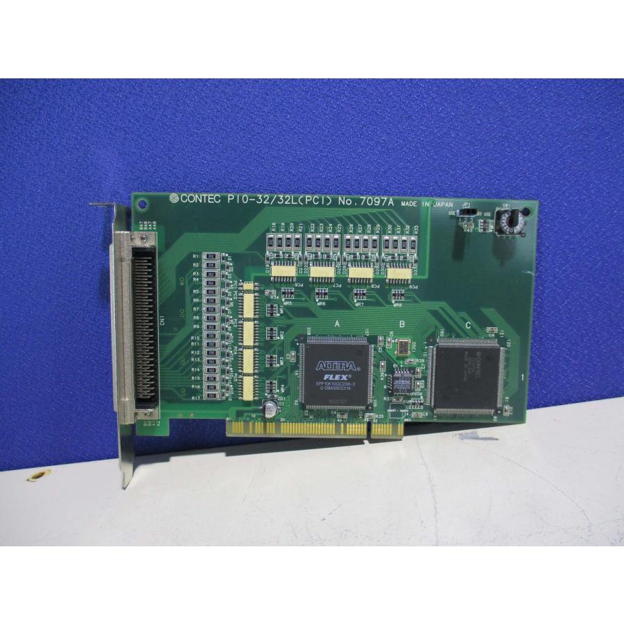 中古 CONTEC PIO-32/32L(PCI) 絶縁型電源内蔵デジタル入出力ボード