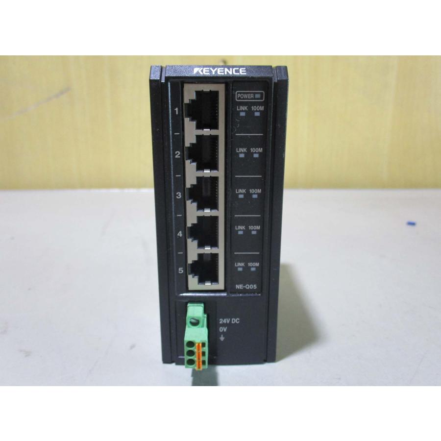 中古 KEYENCE NE-Q05 EtherNet/IP対応イーサネットスイッチ5ポート