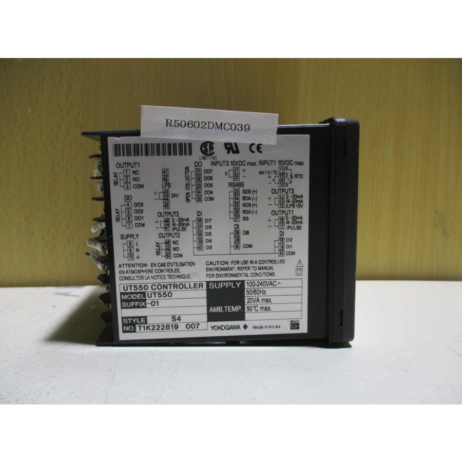 中古 YOKOGAWA CONTROLLER UT550 デジタル指示調節計 100-240VAC 2個(R50602DMC039 ...