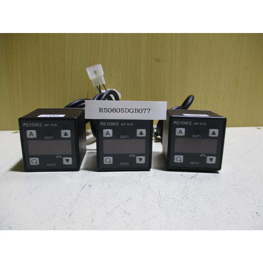 中古 KEYENCE AP-51A デジタル圧力スイッチ [3個セット](R50605DGB077