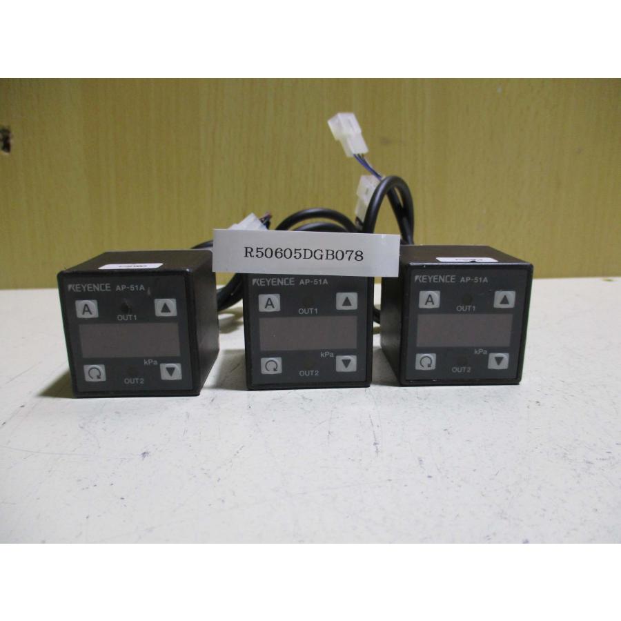 中古 KEYENCE AP-51A デジタル圧力スイッチ [3個セット](R50605DGB078