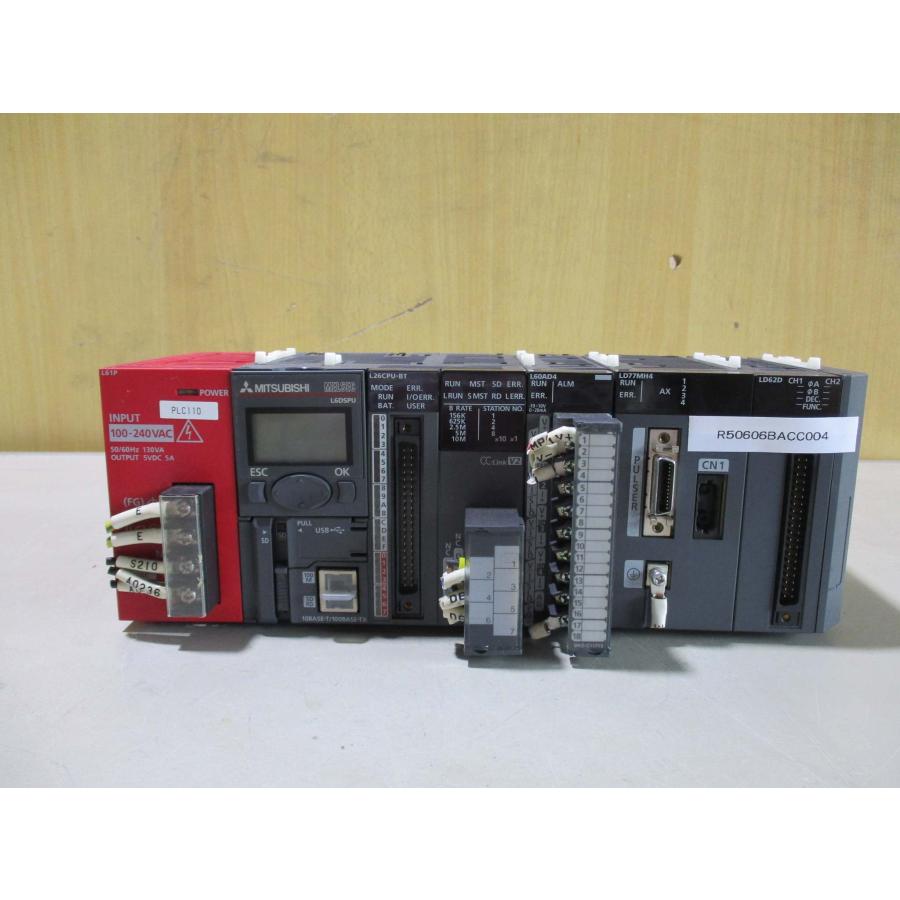 中古 MITSUBISHI L61P L6DSPU L26CPU-BT CC-LINK V2 L60AD4 LD77MH4 LD62D ...