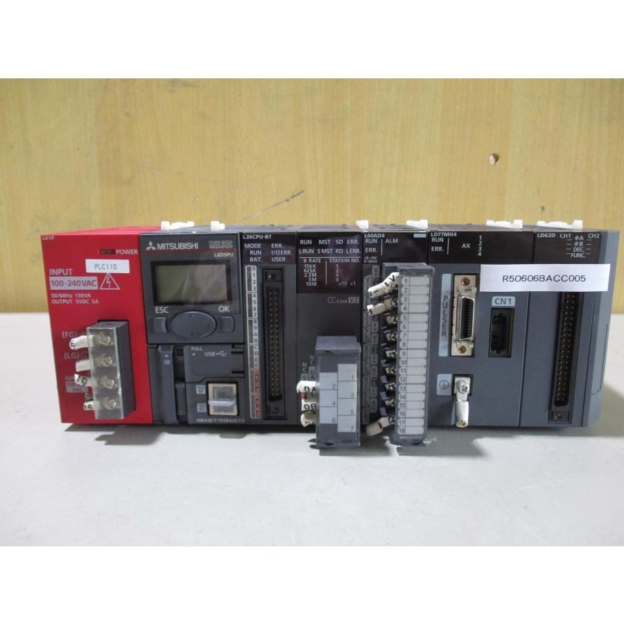中古 MITSUBISHI L61P L6DSPU L26CPU-BT CC-LINK V2 L60AD4 LD77MH4 