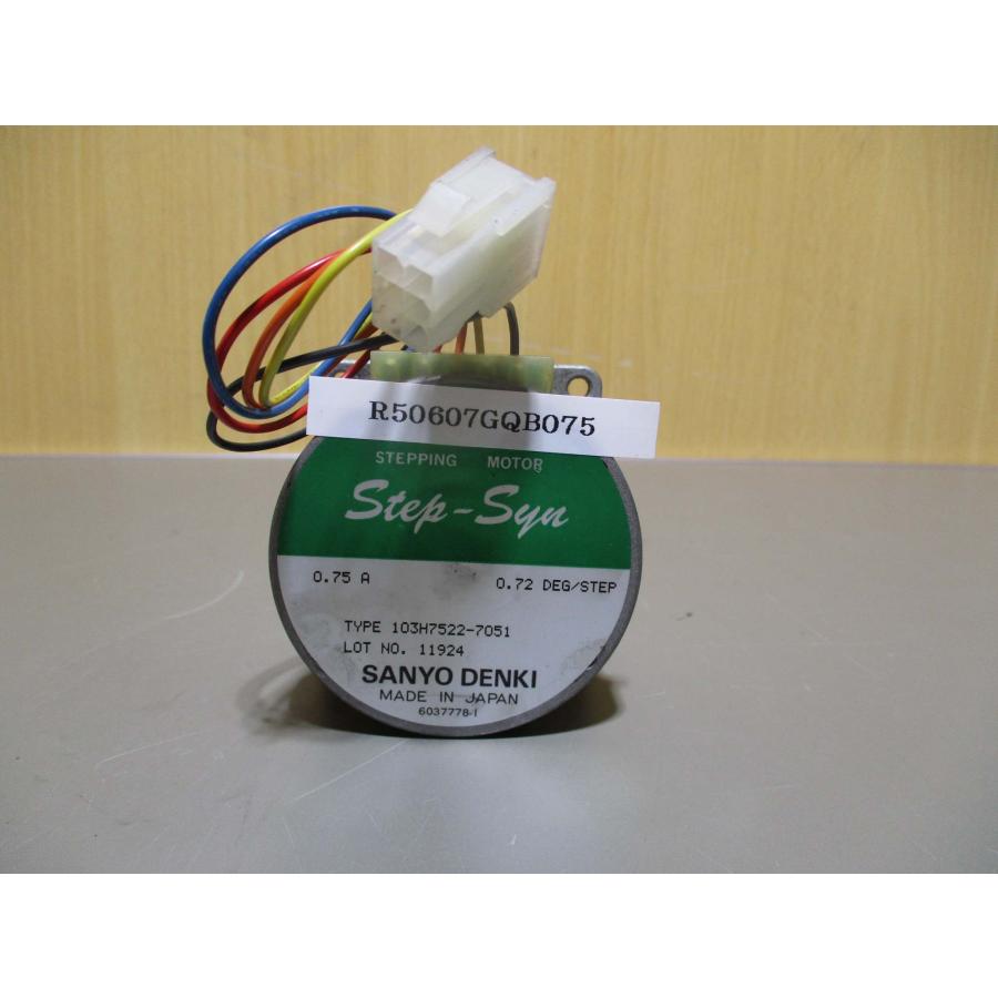 中古 SANYO DENKI STEPPING MOTOR 103H7522-7051 LOT NO. 11924 中古 SANYO DENKI STEPPING MOTOR 103H7522-7051 LOT NO. 11924