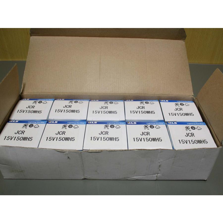 新古 KLS ハロゲンランプ JCR15V150WH5 10個(R50608FDB039