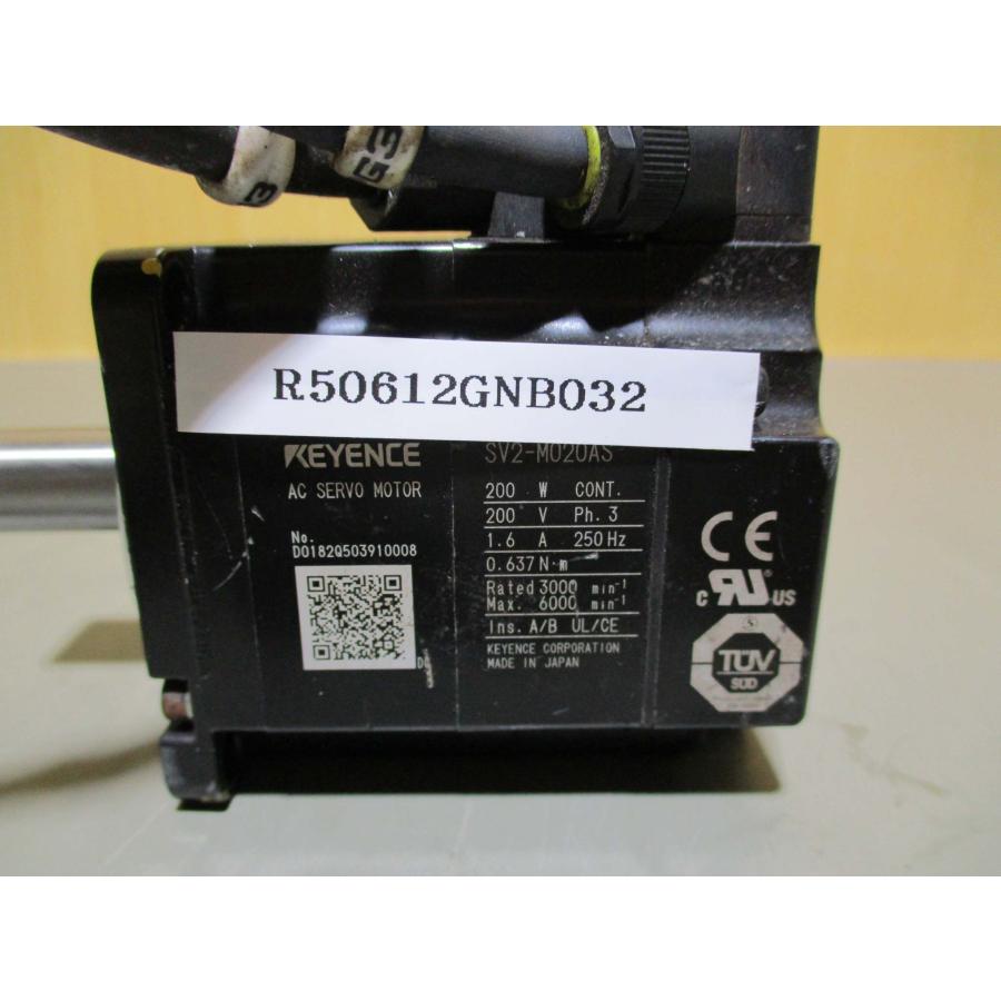 中古 KEYENCE AC SERVO MOTOR SV2-M020AS サーボモーター 200W