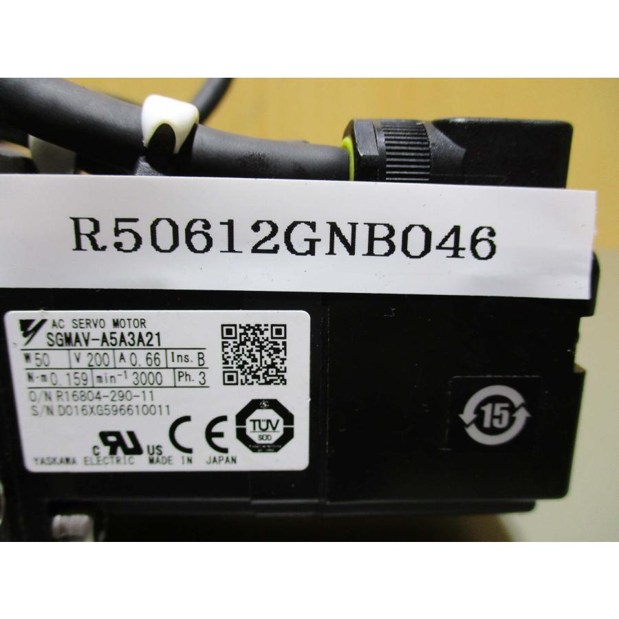 【中古】 YASKAWA サーボモータ SGMAV-A5A3A21 中古 YASKAWA AC SERVO MOTOR SGMAV-A5A3A21 50W/HPG-14A-21-F0ABK