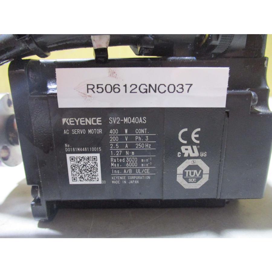 中古 KEYENCE AC SERVO MOTOR SV2-M040AS サーボモーター 400W