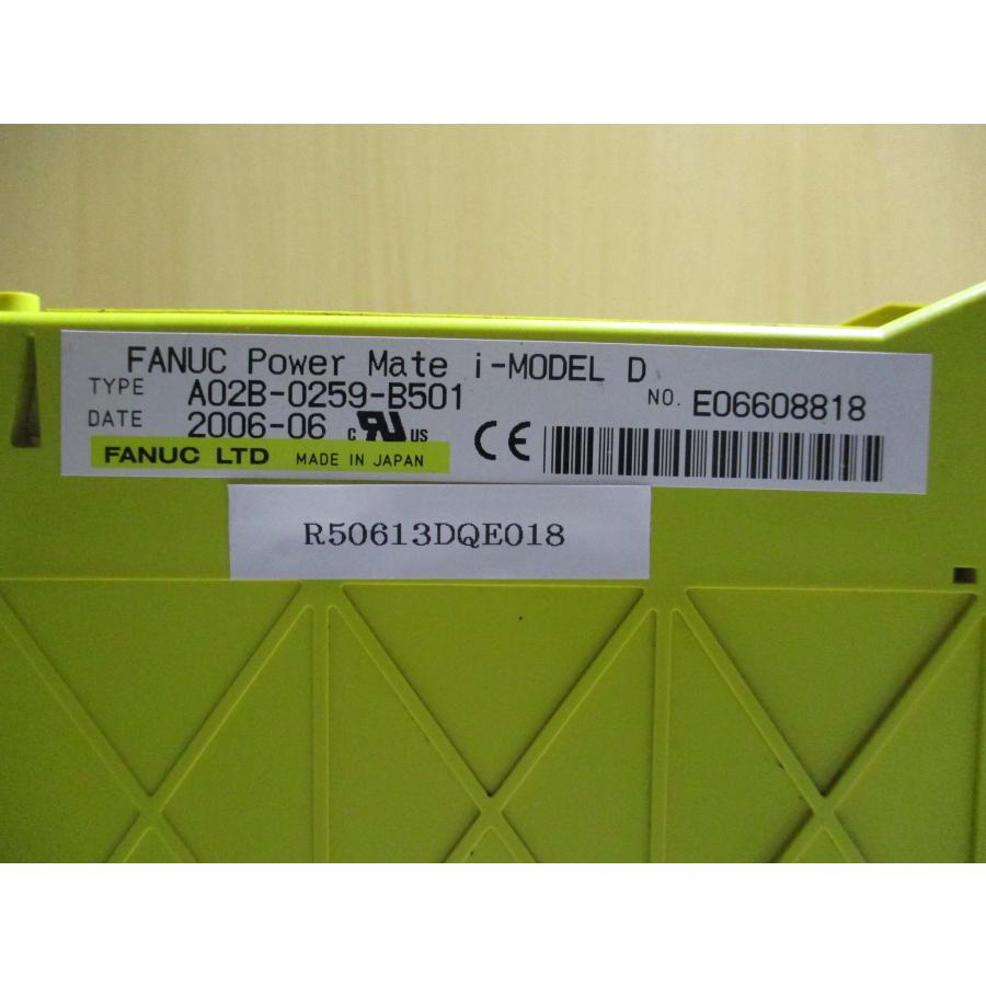 中古 FANUC POWER MATE I-MODEL A02B-0259-B501(R50613DQE018 中古 FANUC POWER MATE I-MODEL A02B-0259-B501(R50613DQE018