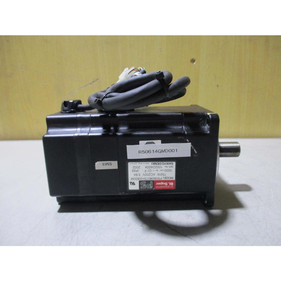 中古 SANYO DENKI AC SERVO MOTOR BL SUPER P50B08075HXS00M 750W