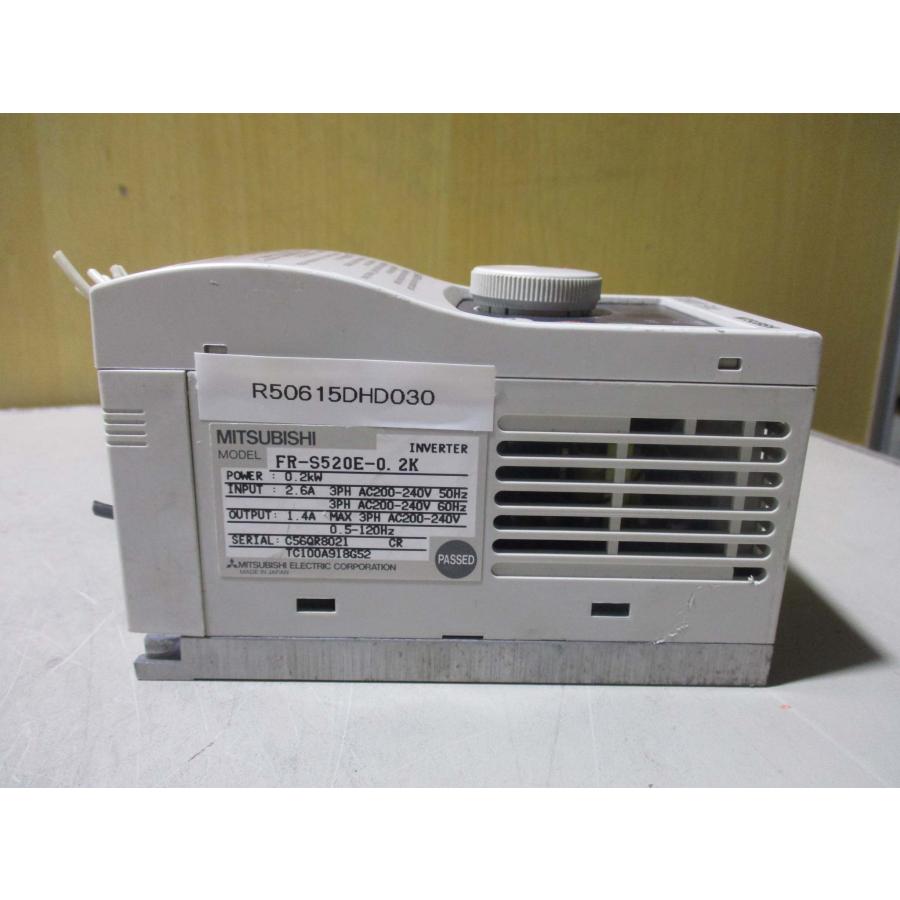 中古MITSUBISHI FR-S520E-0.2K インバータ FREQROL-S500シリーズ 0.2KW