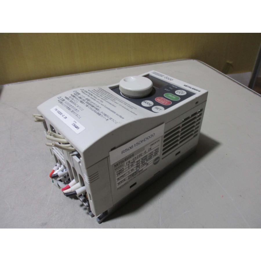 中古MITSUBISHI FR-S520E-0.2K インバータ FREQROL-S500シリーズ 0.2KW