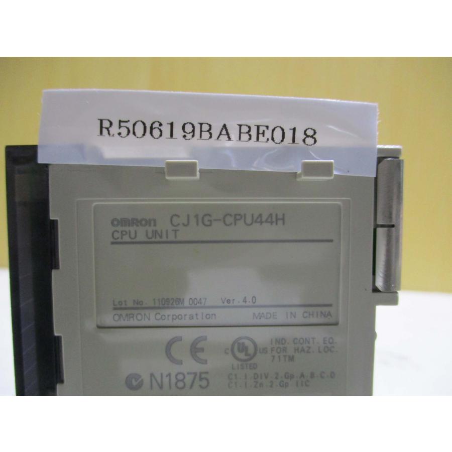 中古 OMRON CJ1G-CPU44H CPUユニット(R50619BABE018) : growdetrading