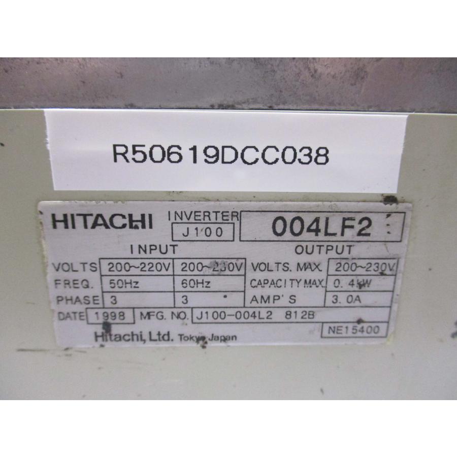 中古 HITACHI J100 INVERTER 004LF2(R50619DCC038 中古 HITACHI J100 INVERTER 004LF2(R50619DCC038