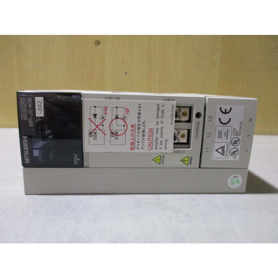 新古 Mitsubishi 三菱電機 MR-J2-40B-S42 ACサーボアンプ 400W 新古 Mitsubishi 三菱電機 MR-J2-40B-S42 ACサーボアンプ 400W