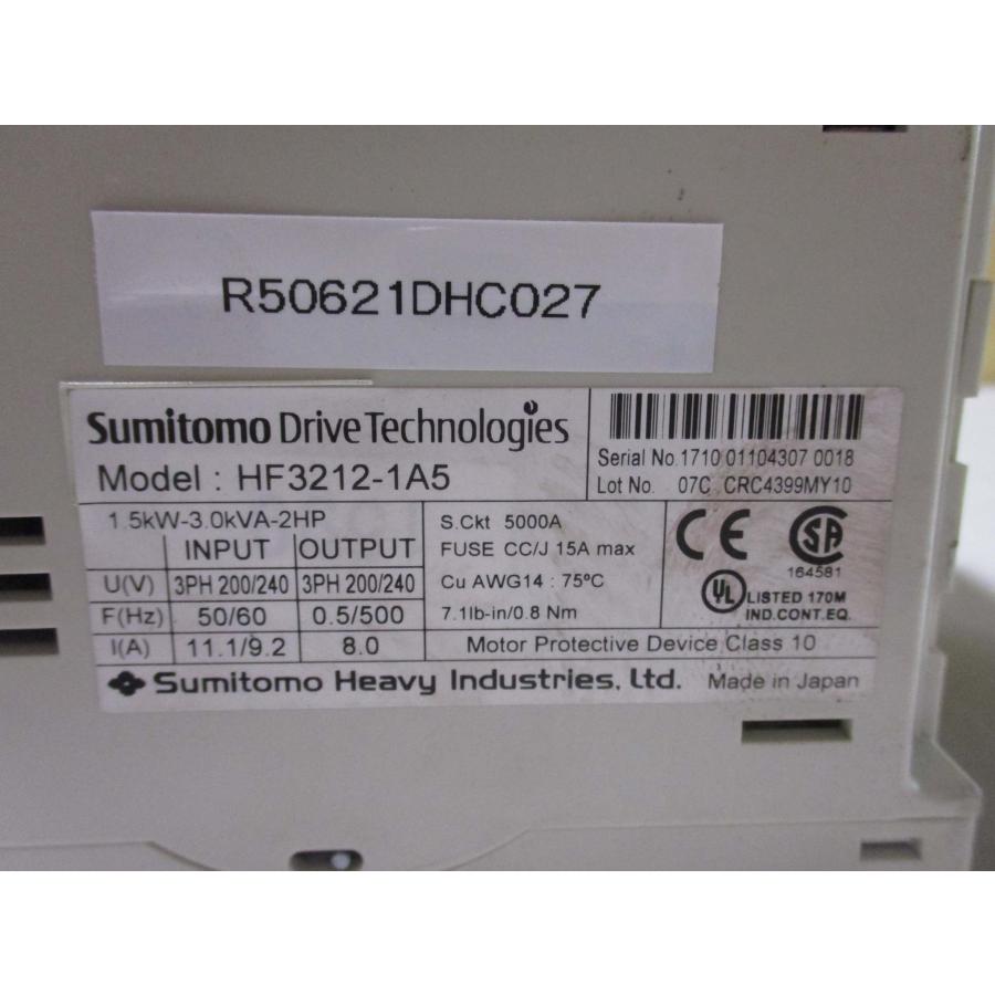 中古 Sumitomo Inverter 1.5KW 220V HF3212-1A5(R50621DHC027 ...