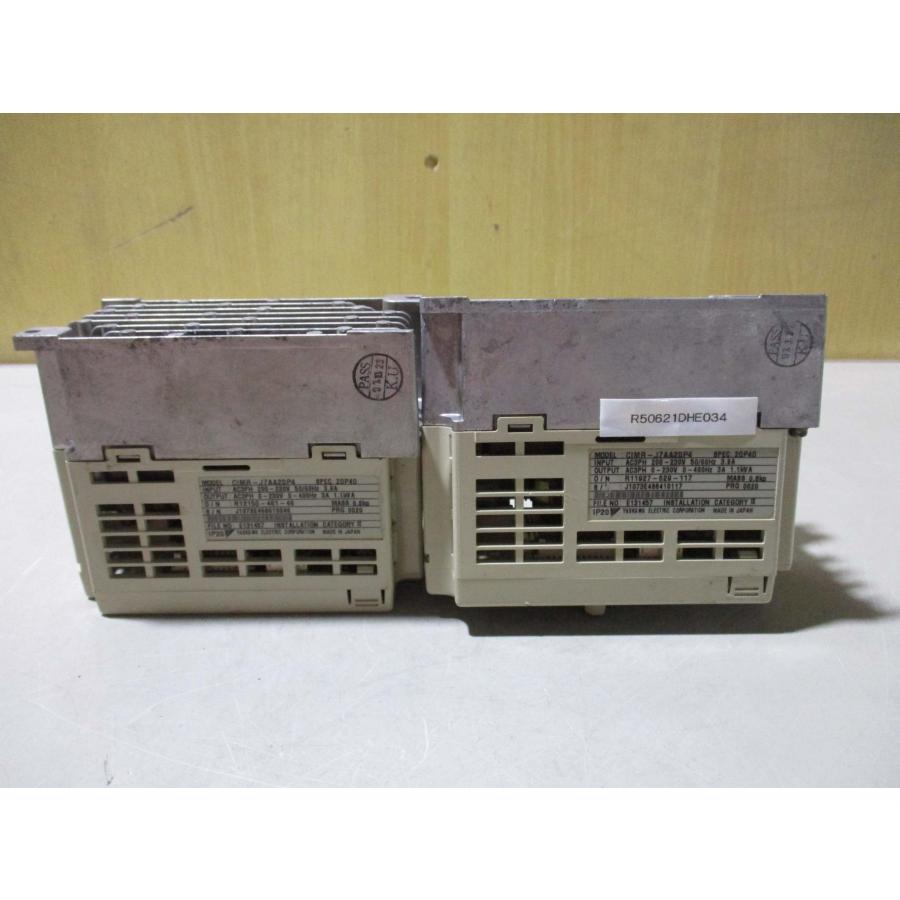 中古 YASKAWA Vs mini J7 CIMR-J7AA20P4 インバータ 2個(R50621DHE034 