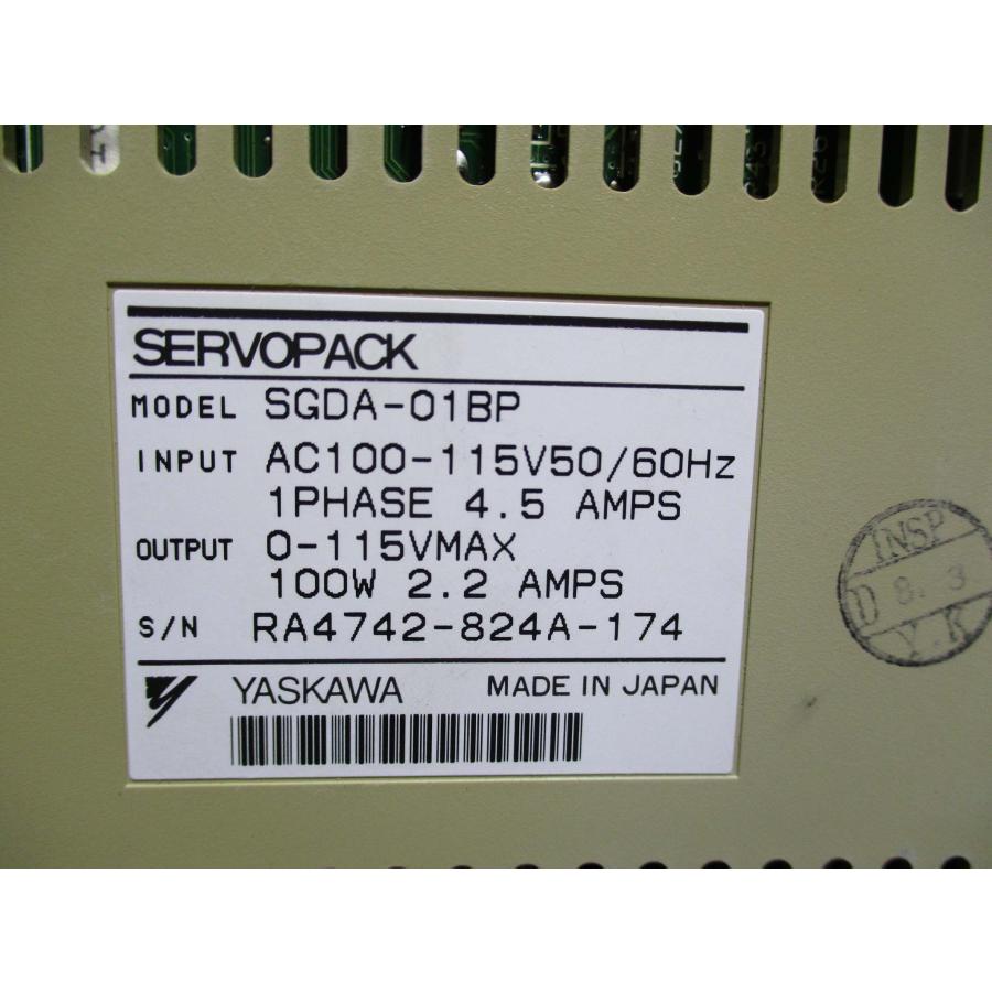 中古 YASKAWA サーボパック SGDA-01BP SERVOPACK 中古 YASKAWA サーボパック SGDA-01BP SERVOPACK(R50622DME004