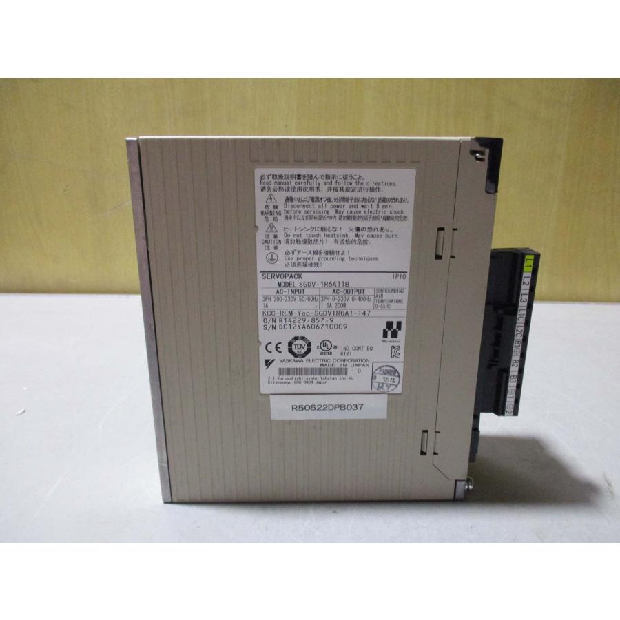中古 YASKAWA SGDV-1R6A11B SERVOPACK サーボパック(R50622DPB037