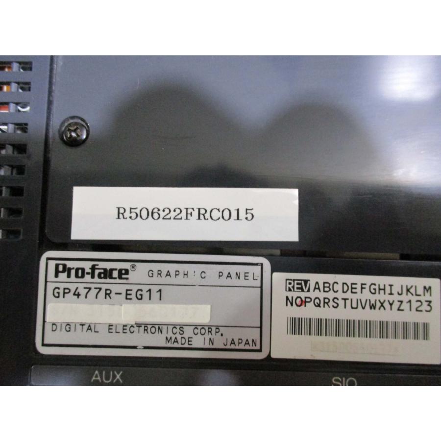 中古 PRO-FACE GRAPHIC PANEL GP477R-EG11 タッチパネル 通電OK