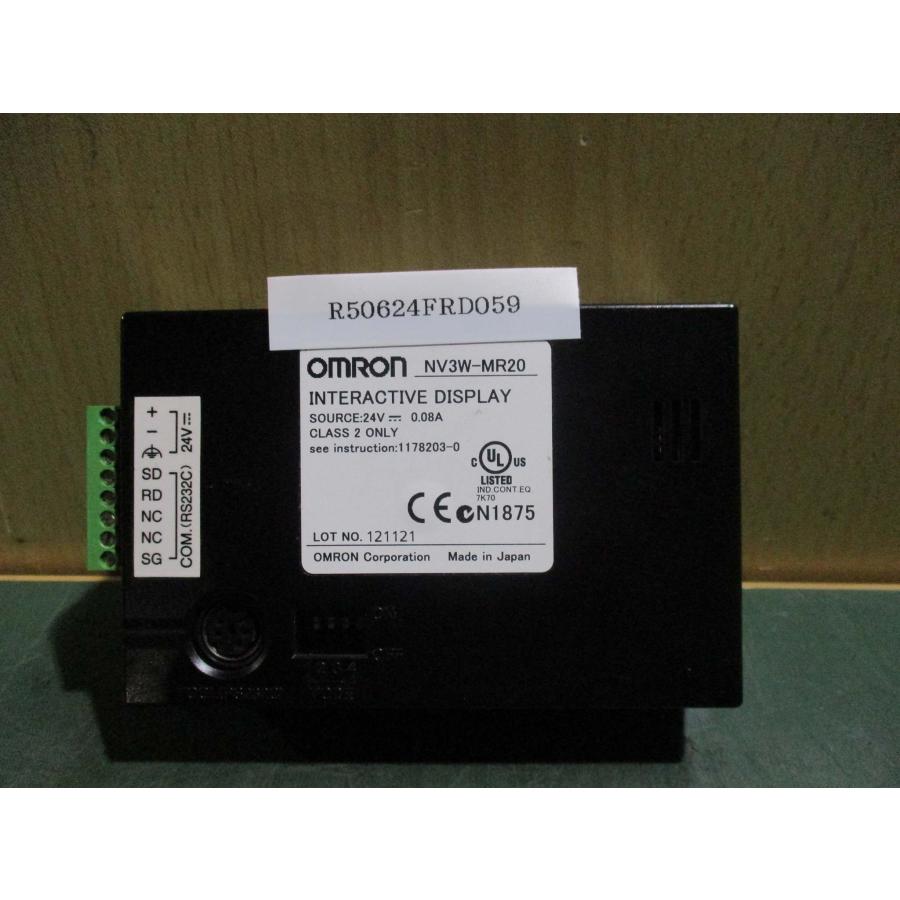 中古 OMRON プログラマブルターミナル NV3W-MR20(R50624FRD059