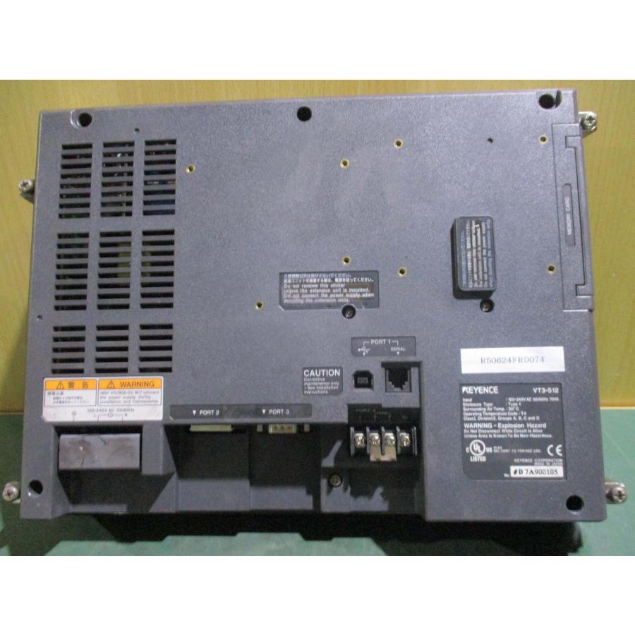中古 KEYENCE タッチパネル VT3-S12 100-240VAC 50/60Hz 通電OK