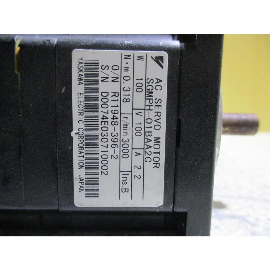 中古 YASKAWA AC SERVO MOTOR SGMPH-01BAA2C 100W(R50624GEB019