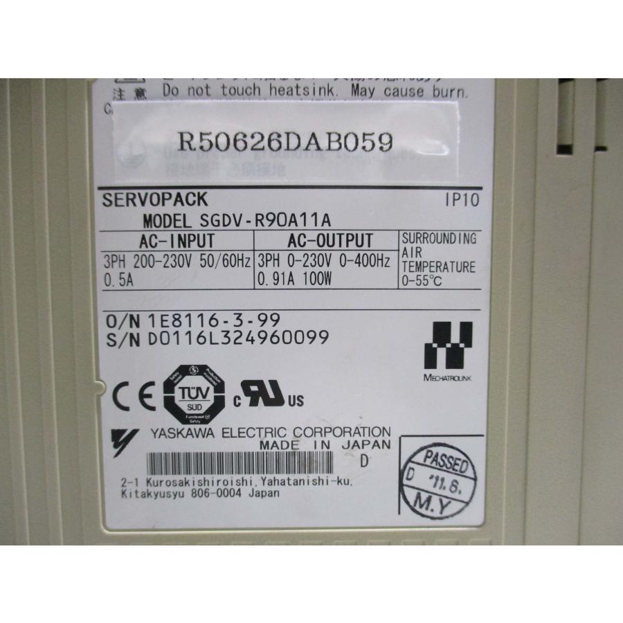 中古 Yaskawa SGDV-R90A11A 200V サーボパック(R50626DAB059