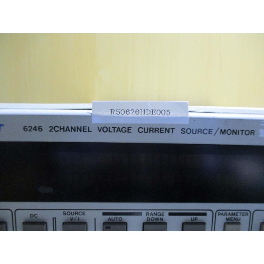 中古 ADCMT 6246 2CHANNEL VOLTAGE CURRENT SOURCE/MONITOR 直流 中古 ADCMT 6246 2CHANNEL VOLTAGE CURRENT SOURCE/MONITOR 直流