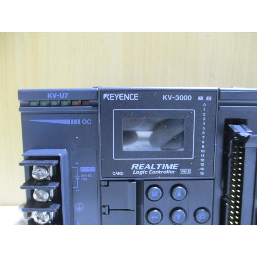 中古 KEYENCE KV-U7/KV-3000/KV-C64XC/KV-C32XC/KV-C64TC*2