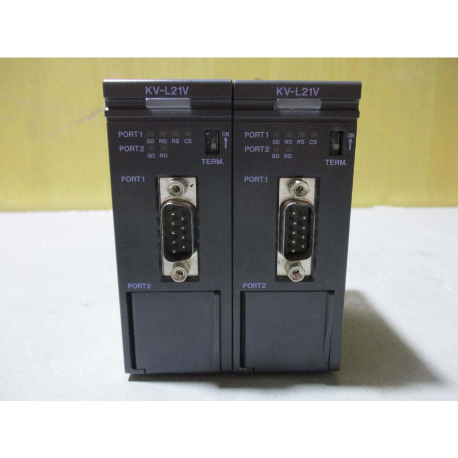 中古 KEYENCE SERIAL INTERFACE MODULE KV-L21V ＜2個＞(R50630BABE081 ...