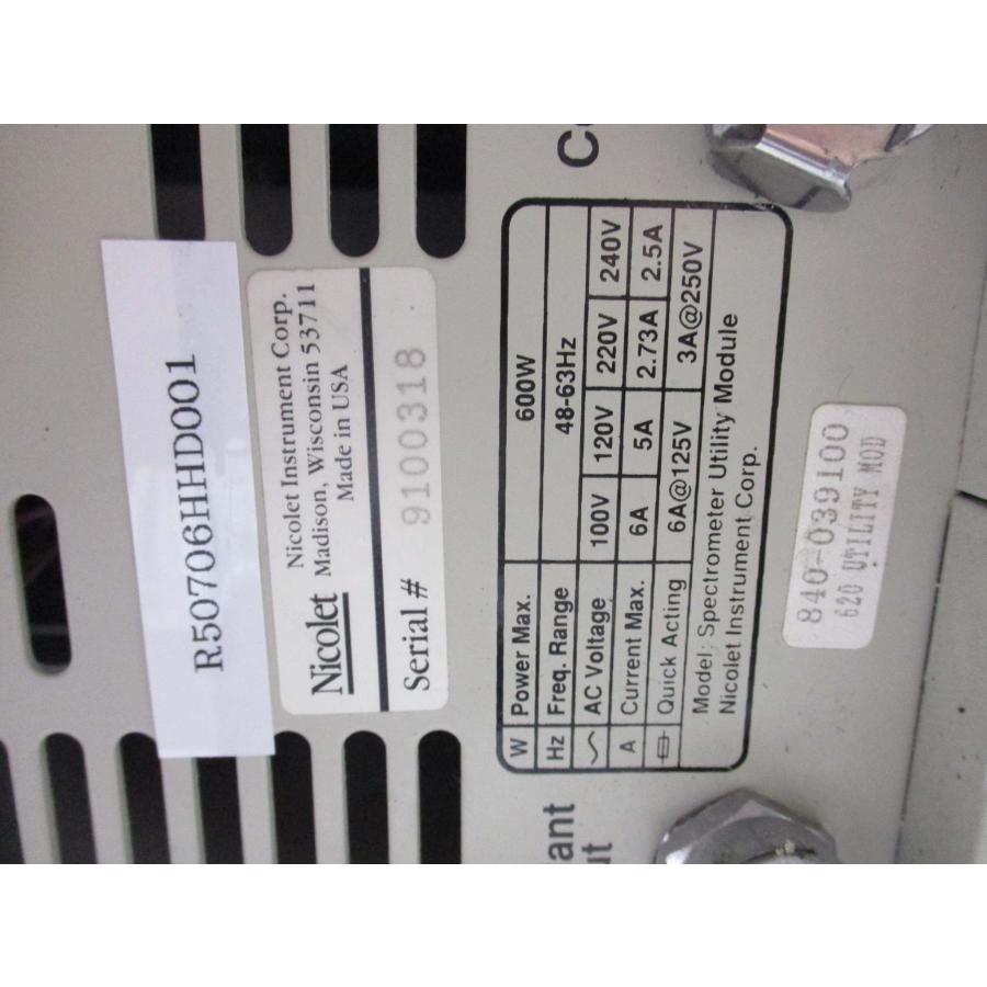 中古 NICOLET SPECTROMETER UTILITY MODULE 分光計 中古 NICOLET SPECTROMETER UTILITY MODULE 分光計