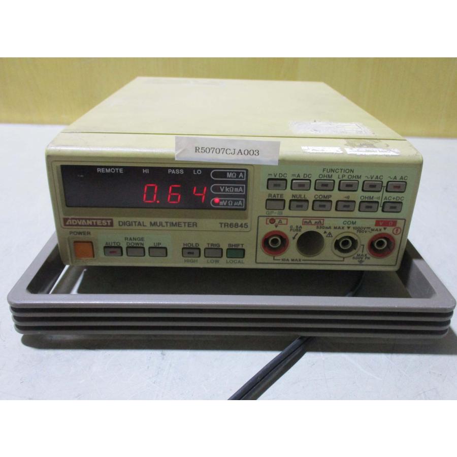 中古TAKEDA デジタルマルチメータ TR6843(R50707CJA003 中古TAKEDA デジタルマルチメータ TR6843(R50707CJA003