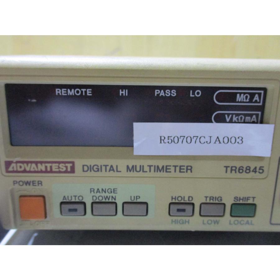 中古TAKEDA デジタルマルチメータ TR6843(R50707CJA003 中古TAKEDA デジタルマルチメータ TR6843(R50707CJA003
