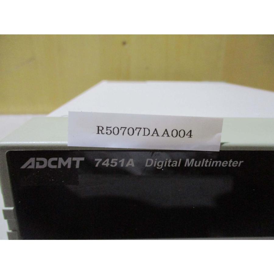 中古ADCMT 7451A デジタル・マルチメータ 通電確認(R50707DAA004 中古ADCMT 7451A デジタル・マルチメータ 通電確認(R50707DAA004