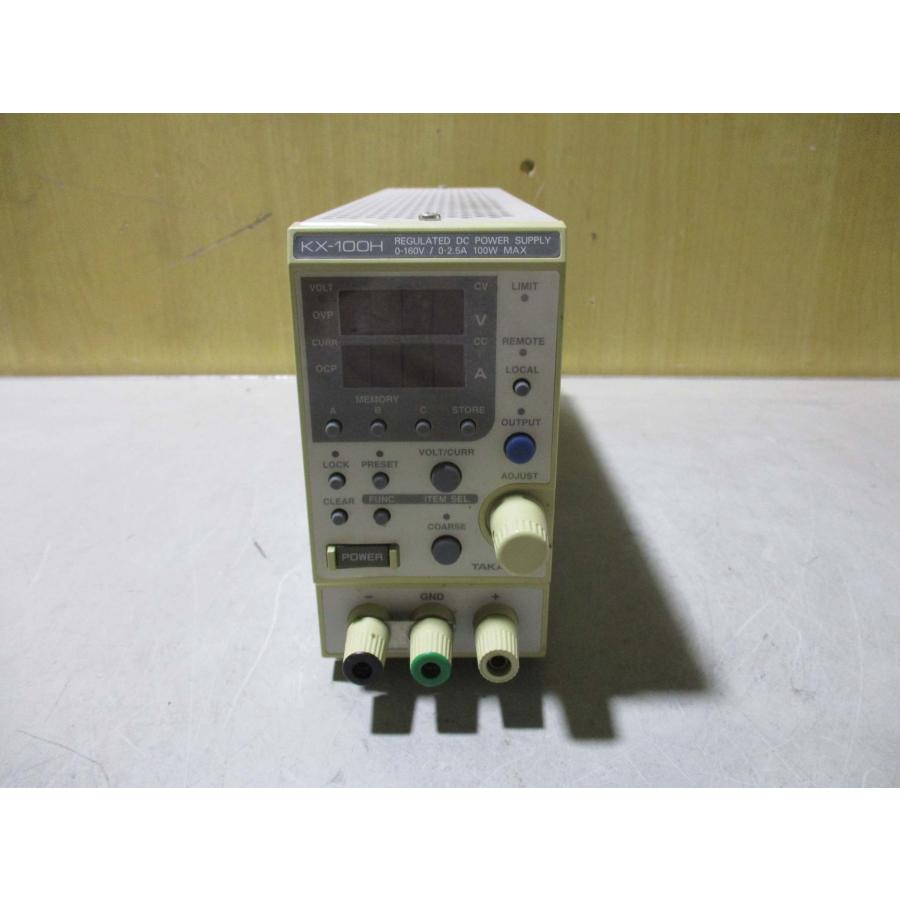 中古TAKASAGO REGULATED DC POWER SUPPLY KX-100H 直流安定化電源 通電