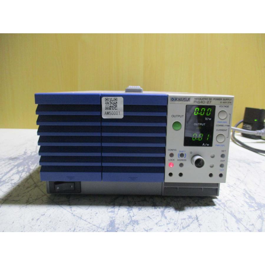 中古KIKUSUI/菊水 PAS40-27 直流安定化電源 通電確認 中古KIKUSUI/菊水 PAS40-27 直流安定化電源 通電確認