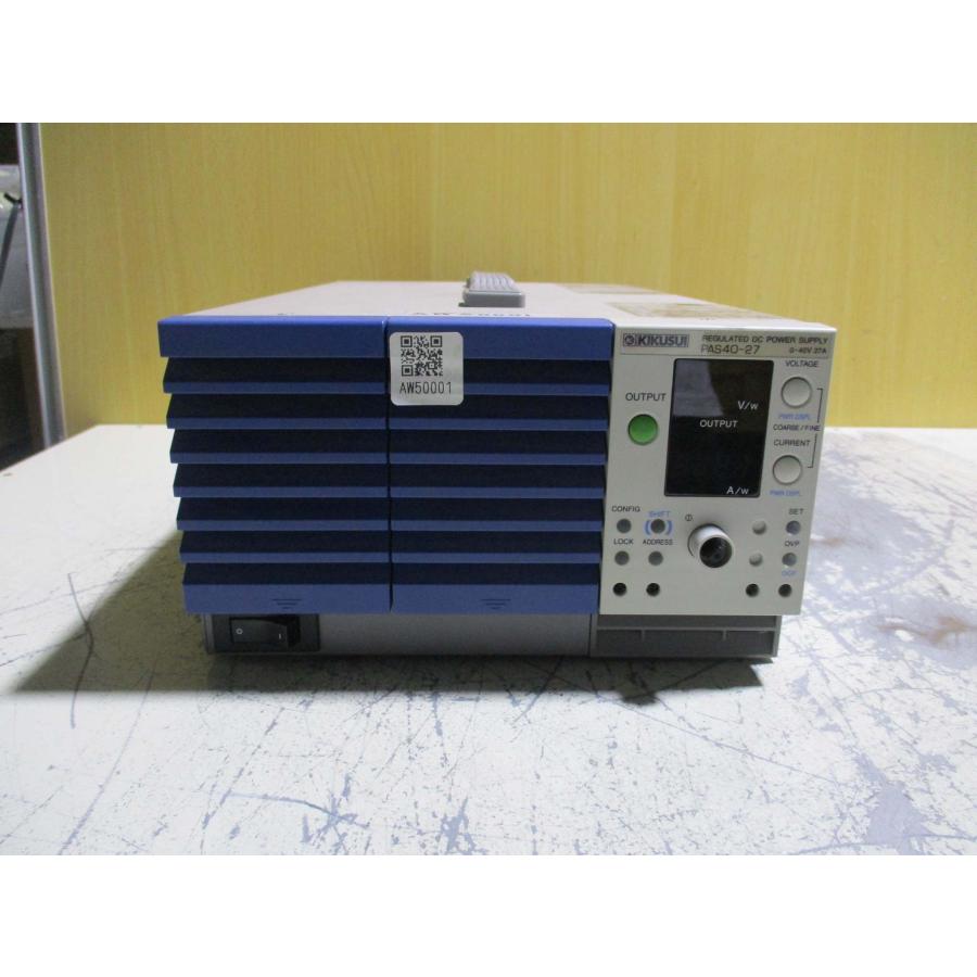 中古KIKUSUI/菊水 PAS40-27 直流安定化電源 通電確認 中古KIKUSUI/菊水 PAS40-27 直流安定化電源 通電確認