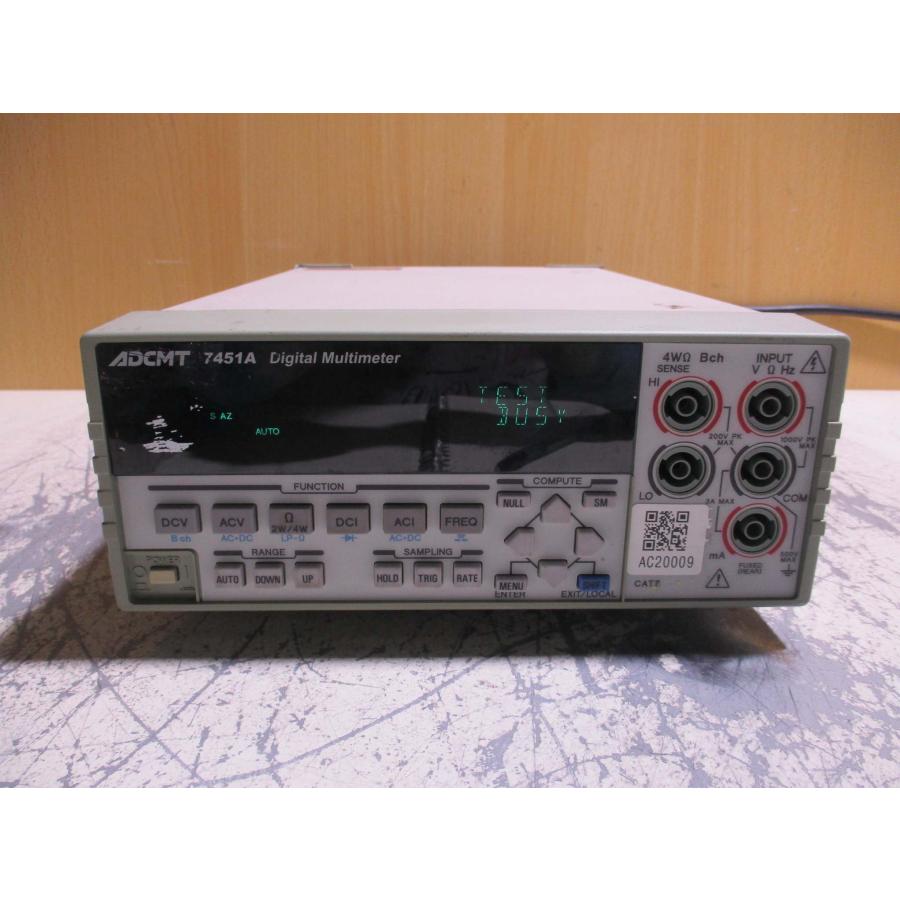 ストア ADVANTEST 7451A DIGITAL MULTMETER 中古 ADCMT 7451A DIGITAL