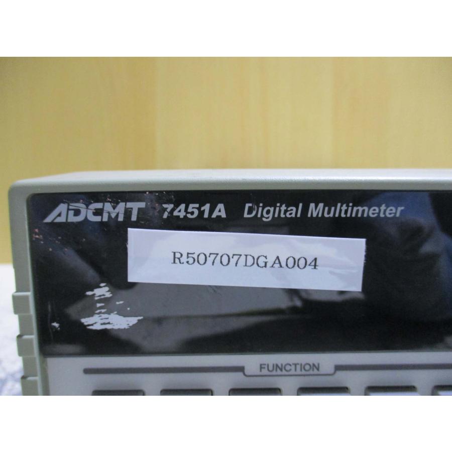 中古 ADCMT 7451A DIGITAL MULTMETER デジタルマルチメータ 通電 中古 ADCMT 7451A DIGITAL MULTMETER デジタルマルチメータ 通電