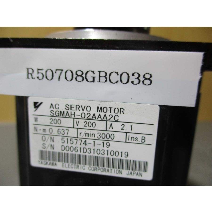 中古 YASKAWA AC SERVO MOTOR SGMAH-02AAA2C サーボモーター 中古 YASKAWA AC SERVO MOTOR SGMAH-02AAA2C サーボモーター