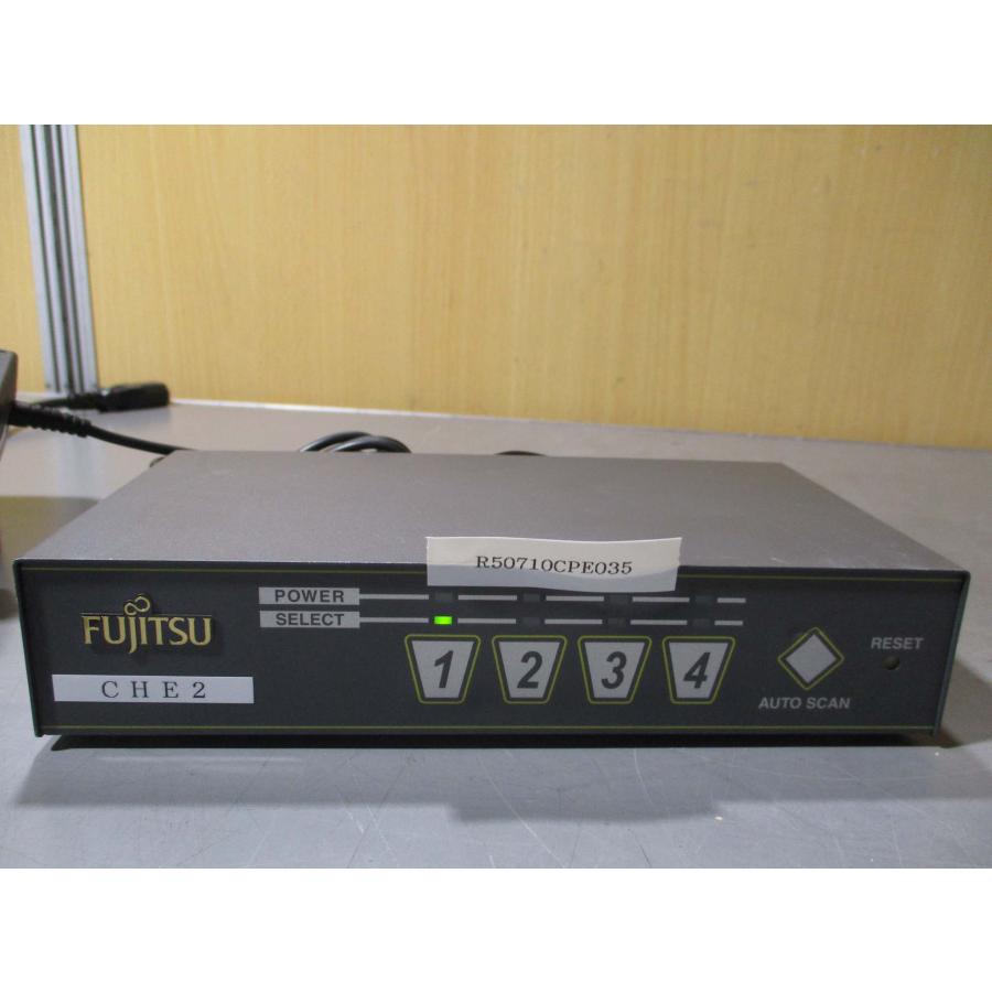 中古 FUJITSU FS-1004AT シングルユーザーKVMスイッチ 4ポートモデル