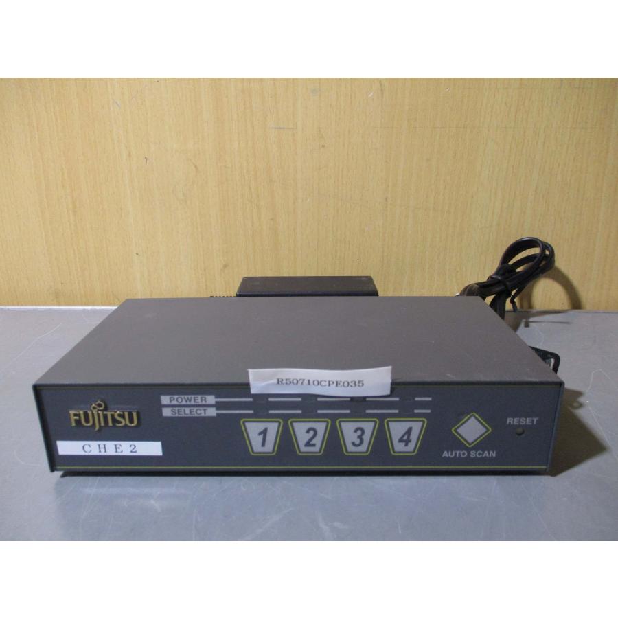 中古 FUJITSU FS-1004AT シングルユーザーKVMスイッチ 4ポートモデル