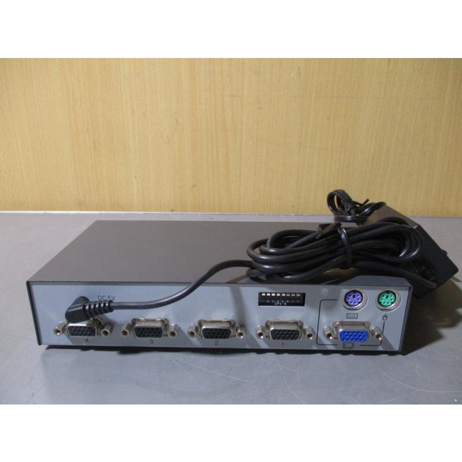中古 FUJITSU FS-1004AT シングルユーザーKVMスイッチ 4ポートモデル