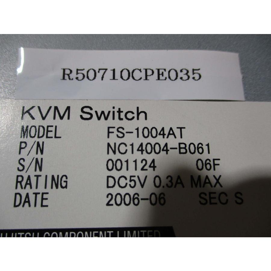 中古 FUJITSU FS-1004AT シングルユーザーKVMスイッチ 4ポートモデル