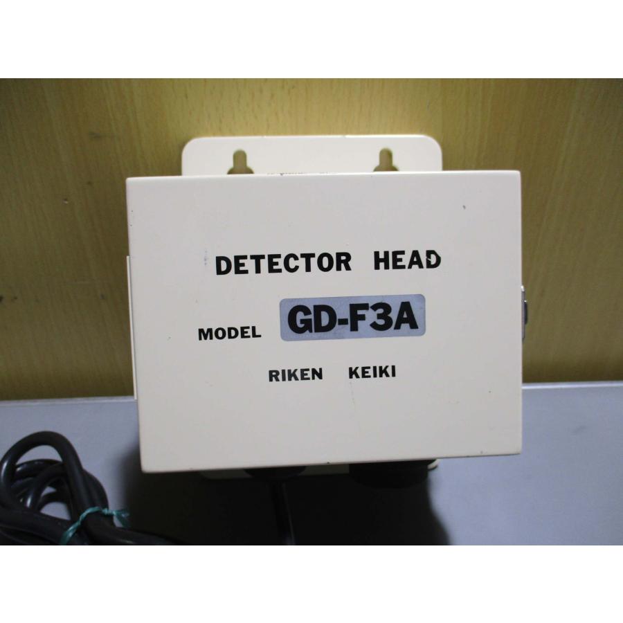 中古 RIKEN KEIKI OX-631A 酸素濃度計/ DETECTOR HEAD GD-F3A 通電OK 