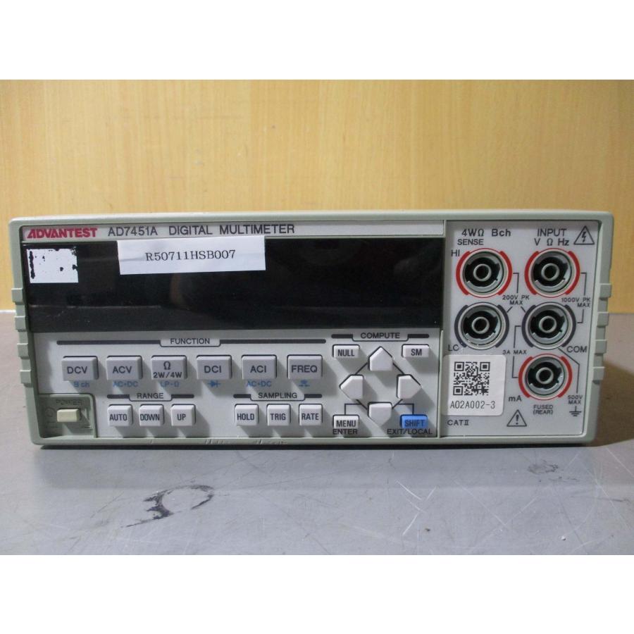 中古 ADVANTEST AD7451A DIGITAL MULTMETER デジタルマルチ 中古 ADVANTEST AD7451A DIGITAL MULTMETER デジタルマルチ