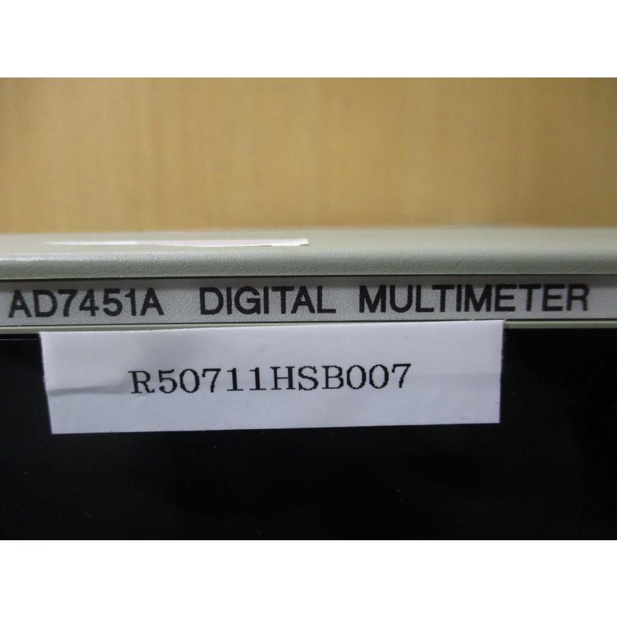 中古 ADVANTEST AD7451A DIGITAL MULTMETER デジタルマルチ 中古 ADVANTEST AD7451A DIGITAL MULTMETER デジタルマルチ
